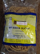 Rubber bands #128 The Bacon line Schermerhorn Bros. 8&quot; x 1/8&quot; 1Lb. 188 c... - $12.87