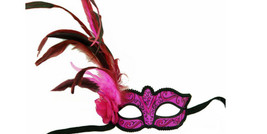 Kbw Women&#39;s Venetian Styled Eye Mask, Hot Pink - £28.56 GBP