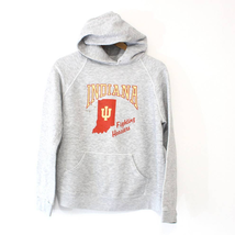 Vintage Indiana University Hoosiers Hooded Sweatshirt Large - £41.74 GBP