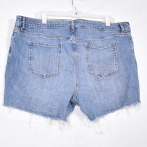 Old Navy Jean Shorts Womens Size 20 Boyfriend Cut Off Distressed Light Wash - £12.10 GBP