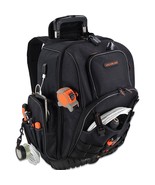 72Pockets Rolling Tool Backpack, Large Tool Bag With Wheels, Rolling Too... - £161.21 GBP
