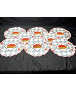 Vintage McCrory 10&quot; Strawberries In A Basket Table Placemat Doily - Set ... - $18.85