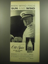 1960 Old Spice After Shave Lotion Ad - Men who face sun and wind - £11.79 GBP