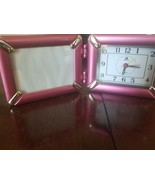 Clock with picture frame pink - €25,50 EUR
