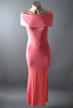 Solid Evening Summer Off Shoulder Mermaid Womens Jersey Long Maxi Dress ... - €13,14 EUR