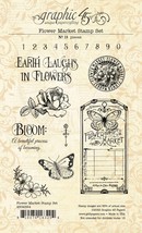 Graphic 45 Flower Market Stamp Set- - £13.31 GBP