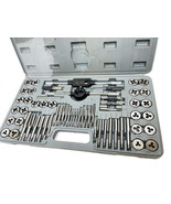 60pc Master Bearing Steel Tap &amp; Die Set SAE Metric Rethreading Threading... - $967.08 MXN