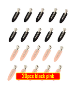 No Crease Hair Clips 20pcs Set, Makeup Styling Hairpins For Women, Black... - $7.99