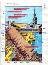 Justice Machine #24 Page #5 1988 Original Color Guide - £25.17 GBP