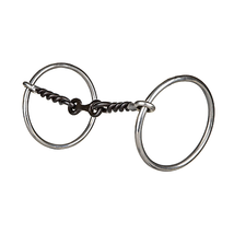 Tabelo SS 3-PC Sweet Iron Ring Snaffle Bit - $28.95