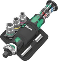 Wera 8009 Zyklop Pocket Set 2 Socket Wrench Set 3/8&quot; Drive SAE / Metric - £149.23 GBP+