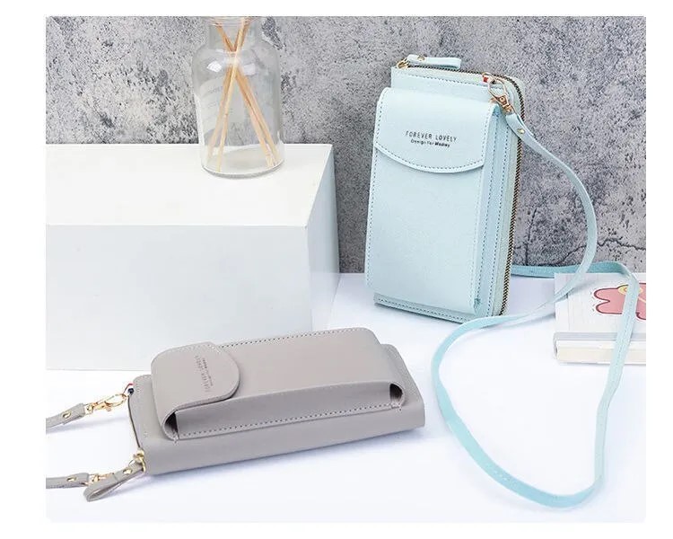 Single Shoulder Crossbody Cell Phone Bag with Two More Gift Items - $4.41