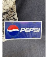 Vintage PEPSI Logo License Plate Metal Sign COLA SODA POP Embossed 6”x12” - £9.28 GBP