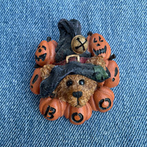 Boyds Bear Pin Wilson The Wizard Boo Pumpkins Halloween 2 1/4&quot; - £6.58 GBP