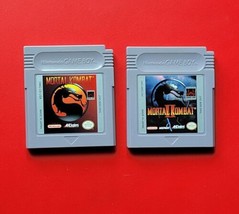 Game Boy Mortal Kombat I II 1 2 Nintendo GB Original Lot 2 Games Authentic - £37.29 GBP
