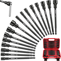 Nut Driver Impact Bit Set - 31-Piece Magnetic Socket Impact Drill Bit To... - $26.16+