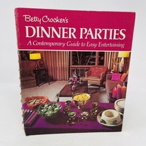 Betty Crocker&#39;s Dinner Parties 1970 1st Printing HC Spiral Sprine Vintage Fondue - £10.27 GBP