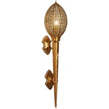 interoknack Luxury Gold Wall Sconce  Designer Long Brass Filigree Corri... - $11,072.31 MXN