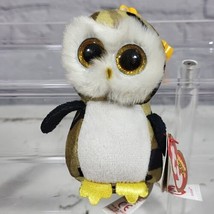 Ty Beanie Boos Owl Owliver 3.75” Plush Clip w/TAGS - £7.76 GBP