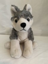 Adventure Planet Wolf Plush Gray White Husky  Dog Stuffed Animal Soft Toy - £11.85 GBP