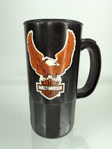 Vintage 80s Harley Davidson Eagle Logo Black Super 22 Mug/Cup (A) - £15.45 GBP