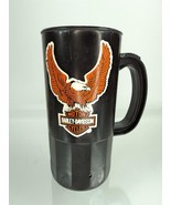 Vintage 80s Harley Davidson Eagle Logo Black Super 22 Mug/Cup (A) - £14.45 GBP