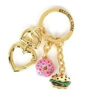 Juicy Couture Key Ring fob Purse Charm Juicy Food Treats Hamburger Donut... - £38.93 GBP