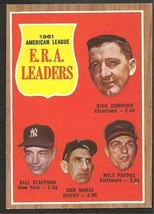ERA Leaders New York Yankees Detroit Tigers Indians Orioles 1962 Topps #55 nm    - £7.16 GBP