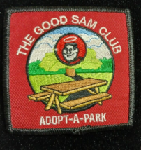 Vintage PICNIC TABLE ADOPT-A-PARK THE GOOD SAM CLUB RV CAMPER Patch  - $5.52