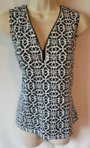 Lulu B S Black White Geometric Tank Top - $34.99