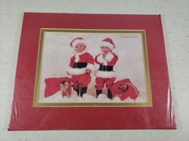 1997 Anne Geddes 2 Santa Babies 5X7 Matted for 8X10 Frame Cotswold Press Mac142 - £11.08 GBP