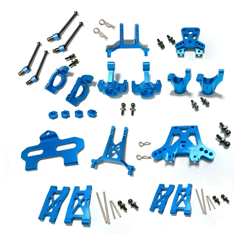 Metal Upgrade Parts Kit Caster Block Steering Blocks Suspension Arm for Traxxas - £73.01 GBP+