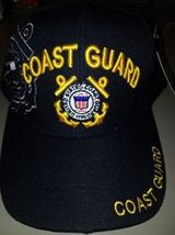 US Coast Guard logo on a new black ball cap - £15.84 GBP