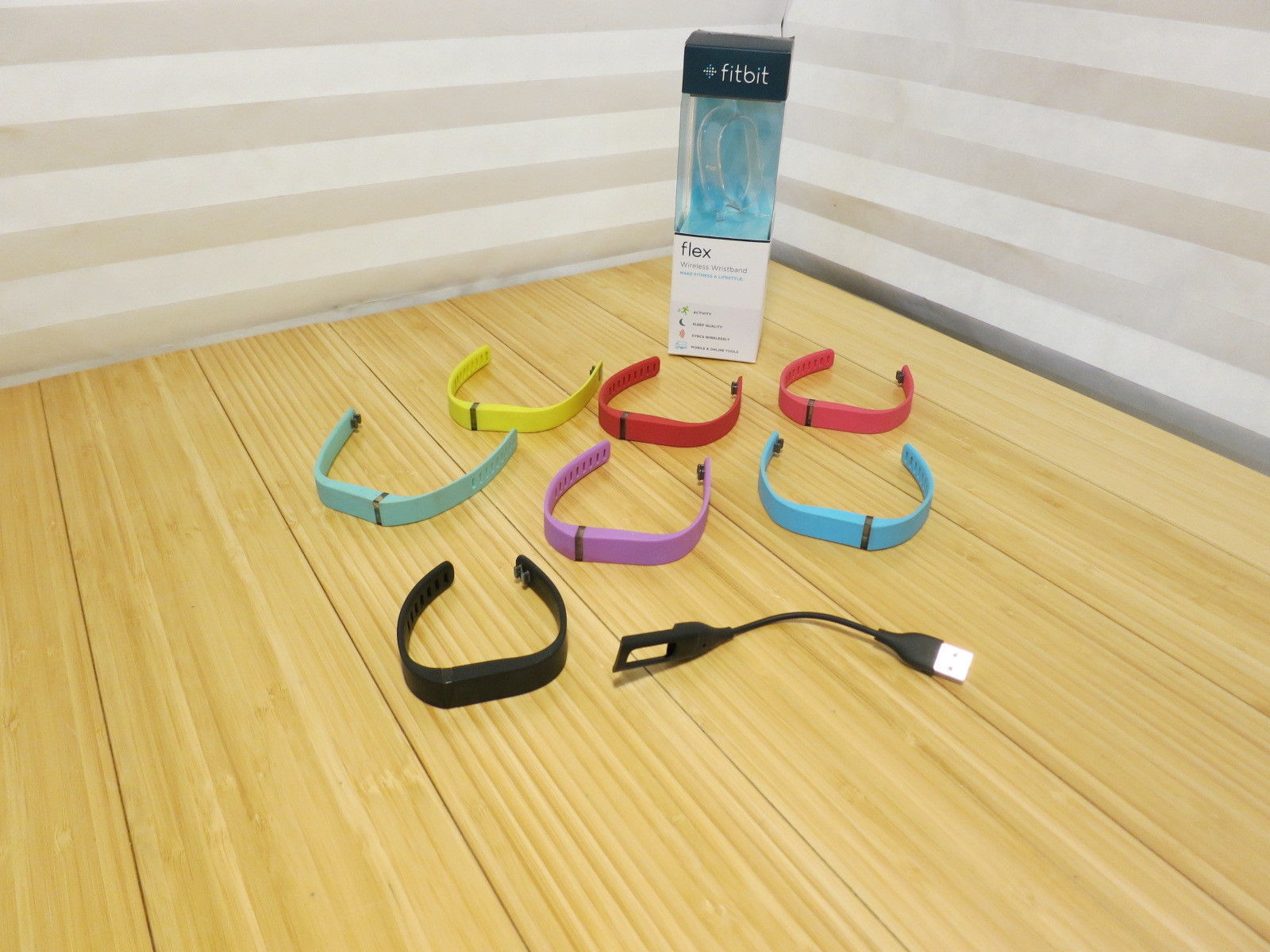 FitBit Flex Wireless Wristband Tracker Activity With 6 Large & 1 Small Bands - $41.89