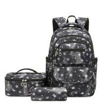 3 Pcs/Set School Backpack for Girls Children Schoolbags Waterproof Kids School P - £71.14 GBP