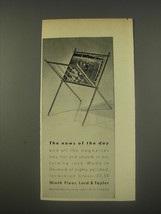 1956 Lord &amp; Taylor Magazine Rack Ad - The news of the day - £14.60 GBP