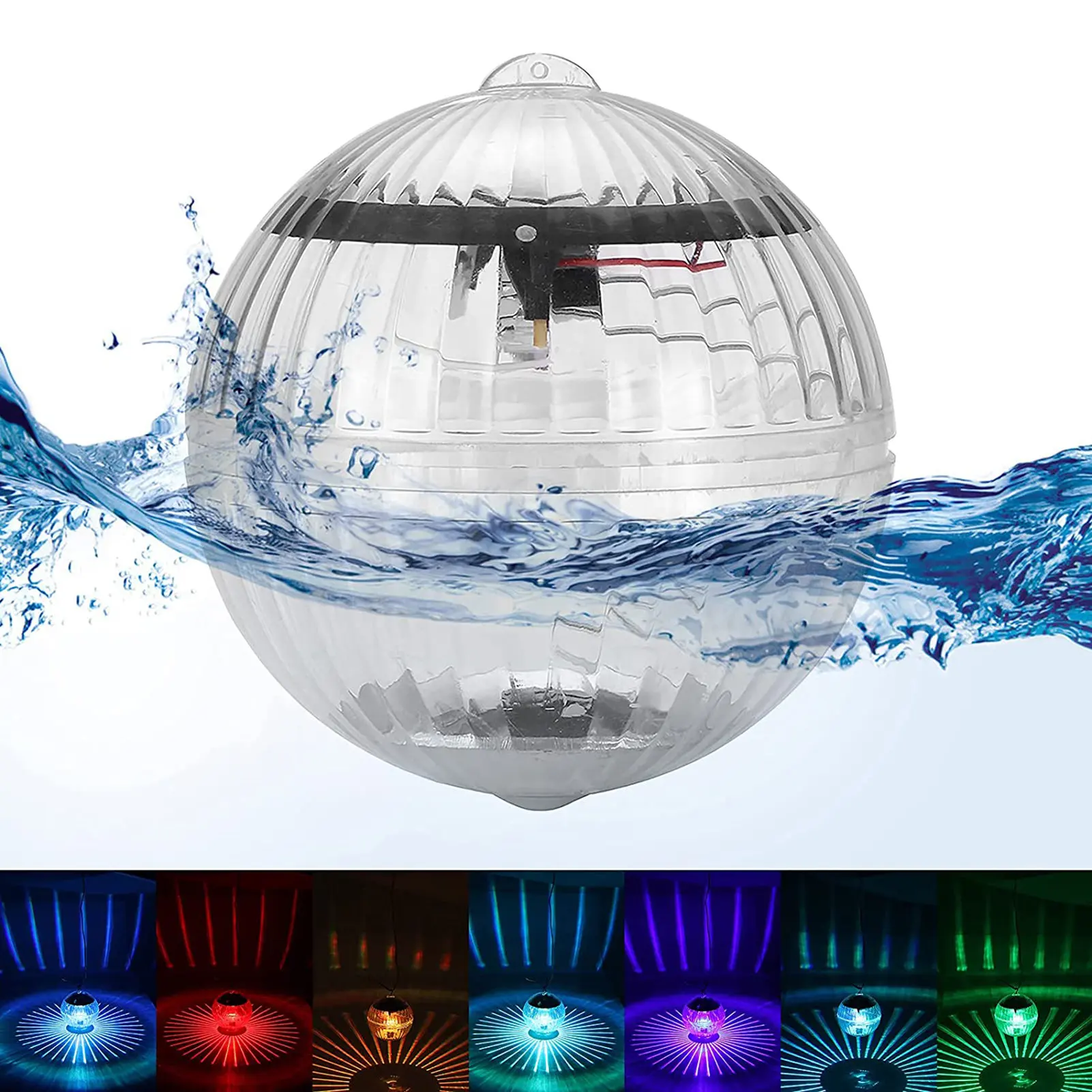 Underwater Ball Lamp Outdoor Floating Solar Powered Color Changing Night... - £136.23 GBP