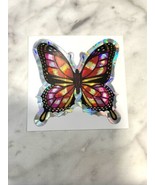 Vintage BUTTERFLY Prismatic Prism Sticker NOS FREE SHIPPING - $16.23 CAD