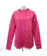 Adidas Women&#39;s Climawarm Hooded Track Jacket M Medium Pink Full Zip Hood... - £22.99 GBP