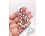 925 Sterling Silver Beads & Pavé Necklace Chain Length 45CM and 50CM - $40.32 - $44.82