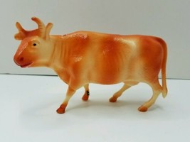 Vintage STASCO TOY Celluloid Cow Christmas Nativity Farm Animal Blow Mold Type - £12.55 GBP