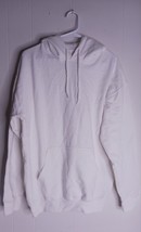 Unbranded Long Sleeve White Pullover Hoodie Women&#39;s Size M - $247.70 MXN