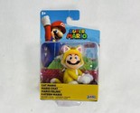 New! Cat Mario Jakks Pacific 91424 World of Nintendo 2.5&quot; Super Mario Fi... - £12.74 GBP