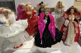 Vintage Holiday Barbie Lot  7 dolls 1989 - 1990&#39;s - £121.40 GBP