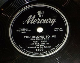 Patti Page 78 You Belong To Me / I Went To Your Wedding SH1A - £5.46 GBP