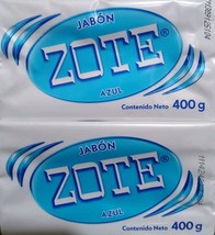 4X ZOTE AZUL LAUNDRY SOAP BARS ( JABON LAVANDERIA EN BARRA ) - 4 BARS 40... - $24.74
