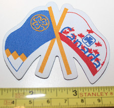 Girl Guides Canada 2 Flags on a Patch Badge - £8.66 GBP