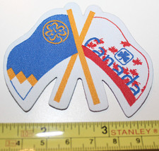 Girl Guides Canada 2 Flags on a Patch Badge - £8.14 GBP