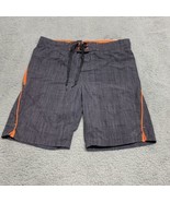 ZeroXposur Mens Swim Trunks Medium Lined Board Shorts Stretch Gray Pocketsy - $157.83 MXN