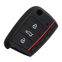 Car Key Cover  Case Fit for  VW Golf 7 MK7 3Buttons Flip Folding Remote Key Case - £30.41 GBP
